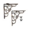GNER Shelf Bracket Matt Antique 125x125mm (Sold in Pairs)