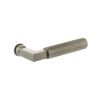 Millhouse Brass Cartwright Lever Door Handle on Concealed Round Rose - Satin Nickel (Pair)