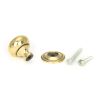 Aged Brass Mushroom Cabinet Knob 32mm