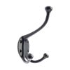 Zoo Hardware Double Hat and Coat Hook - Black