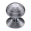Heritage Brass Centre Door Knob Reeded Design 3 1/2 Polished Chrome Finish
UK Registered Design Number 6241152

&nbsp;