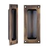Zoo Hardware Flush Pull - 102 x 45mm 13mm Depth - Bronze