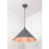 Smooth Copper Hockley Pendant in Bluff