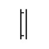 Zoo Hardware Top Drawer Fittings T Bar 192mm - Black