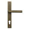 Burnished Brass Brompton Slimline Lever Espag. Lock Set