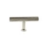 Millhouse Brass Paddington Spiral T-Bar Cabinet Knob Handle - Satin Nickel
