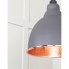 Hammered Copper Brindley Pendant in Bluff