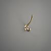Victorian Coat Hook 87mm Antique Brass