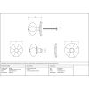 External Beeswax Octagonal Centre Door Knob