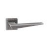Forme Naxos Lever Door Handle on Minimal Square Rose - Urban Graphite (Pair)