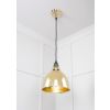 Hammered Brass Brindley Pendant