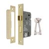 3" CE 3 Lever Mortice Sash Lock FD60 - Satin Brass