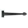 Black Smooth 16" Cast T Hinge (pair)