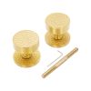 Hammered Knurlmond Mortice Door Knob Satin Brass