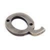 Antique Pewter Letter Q
