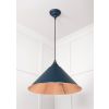 Hammered Copper Hockley Pendant in Dusk