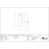 Polished Chrome Letter B