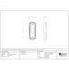 Polished Nickel Art Deco Euro Escutcheon