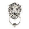 Antique Pewter Lion Head Door Knocker