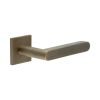 CR-101 Antique Brass Fixed Dead Square Rose Door Handle - By Frelan Hardware - CR-101B3AB