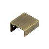 Burlington 50mm Antique Brass Angled Edge Pull - By Frelan Hardware - BUR910AB
