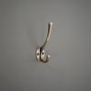Victorian Coat Hook 115mm Antique Brass