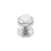 Octagonal Centre Door Knob Satin Chrome