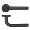 Zoo Hardware 19mm Radius Lever on Round Rose 52mm x 8mm Push-on Rose - BS EN 1906 Grade 3 - Grade 201 - PCB