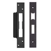 Zoo Hardware Spare Acc Pk for UK Sash Locks - *BLANK* - contains Forend, Strike and Fixing Screws - Black