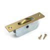 Satin Brass Square Ended Sash Pulley 75kg