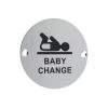 Zoo Hardware Signage - Baby Change - Satin Aluminium