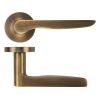 Zoo Hardware Vigo lever on rose - Antique Brass