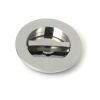 Polished Marine SS (316) 75mm Plain Round Pull - Privacy Set