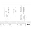 Black Locking Monkeytail Fastener - LH