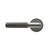 Pewter Brompton Lever on Rose Set (Art Deco) - Unsprung