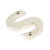 Polished Nickel Letter S