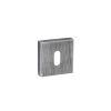 Forme Key Escutcheons on Minimal Square Rose - Urban Graphite (Pair)