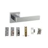 Atlantic Montana Door Pack Bundle (3" Latch, 3"x2" Hingesx3) - Polished Chrome