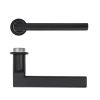 Zoo Hardware Varese Lever on 32mm Round Mini Rose - Black