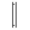 Zoo Hardware Top Drawer Fittings T Bar 288mm - Black