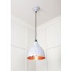 Hammered Copper Brindley Pendant in Birch