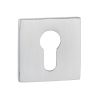 Tupai Rapido 5S Line Euro Escutcheons on 5mm Slimline Square Rose - Satin Chrome (Pair)