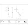 Black Large 16mm Peardrop Espag - RH