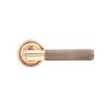 Polished Bronze Brompton Lever on Rose Set (Art Deco) - Unsprung