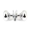 Polished Chrome 49mm Mushroom Mortice/Rim Knob Set