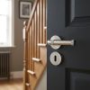 Complete Midtown Door Handle Pack - Sashlock - Satin Nickel - 65mm / 4-inch Hinges - JE-G7A8-SN