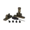 Burnished Brass Brompton Brighton Fastener - Narrow (Square)