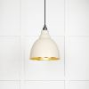 Hammered Brass Brindley Pendant in Teasel