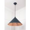 Smooth Copper Hockley Pendant in Soot