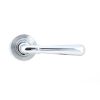 Polished Chrome Newbury Lever on Rose Set (Beehive) - Unsprung